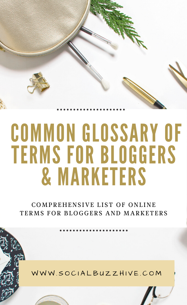 common glossary of terms for bloggers 