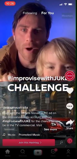 nissan tiktok challenge improvise with juke